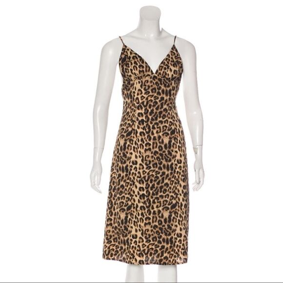 LPA Lunetta Leopard Print Slip Dress - Picture 2 of 6